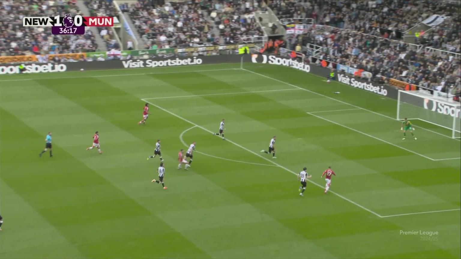 達(dá)洛特直塞助攻加納喬推射破門扳平，詹俊：有點(diǎn)羅馬里奧的風(fēng)味